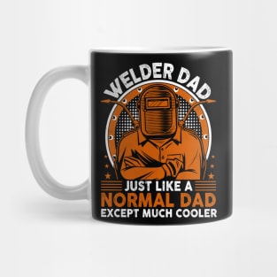 Welder Dad Retro Vintage Funny Welding Quotes Mug